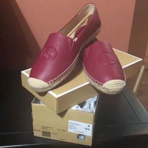 Michael Kors Dylan Leather Espadrille Size:10